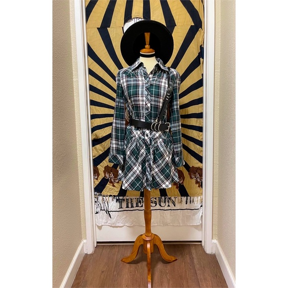 🌈 Amazing plaid European tunic dress - Picture 9 of 11